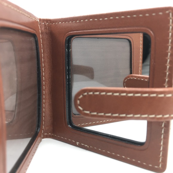 NWT Dooney & Bourke || Mini Mirror Photo Frame || Pebble Leather - Picture 3 of 8